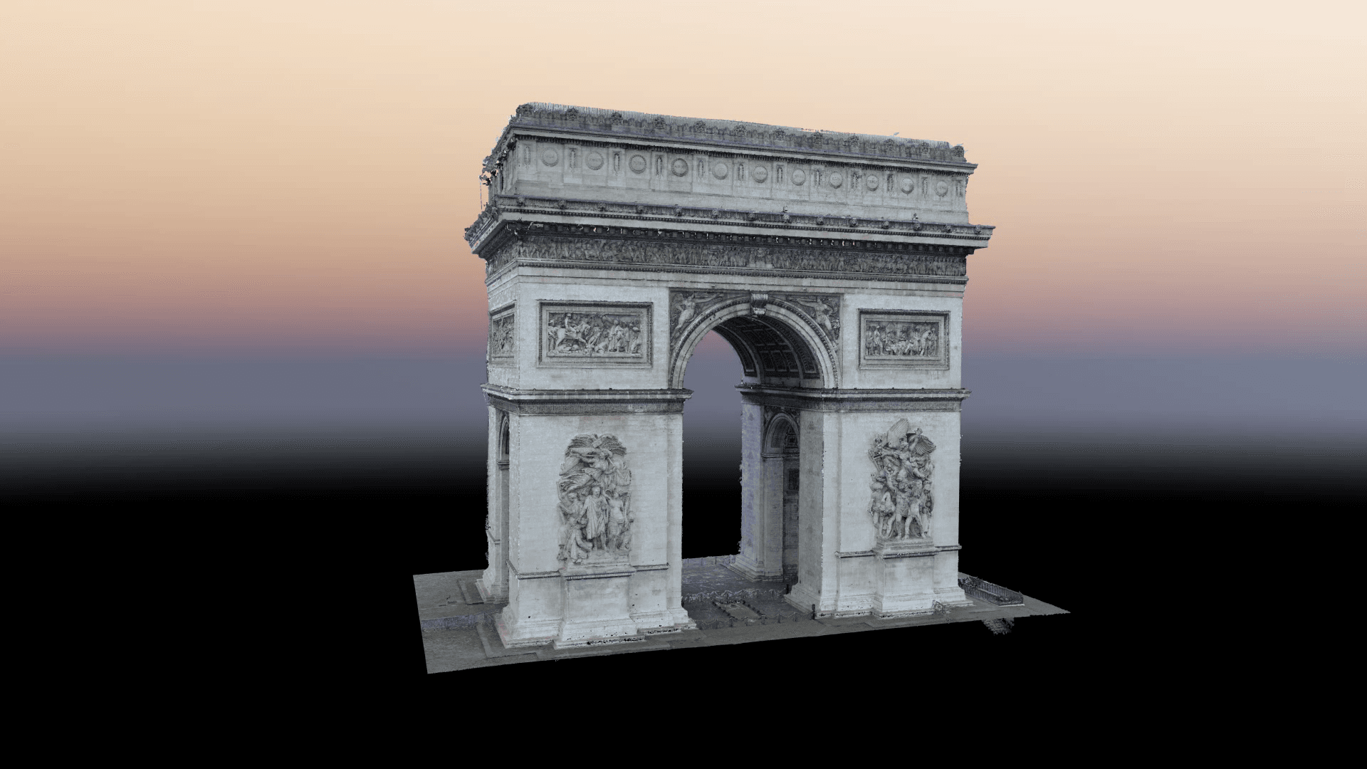 Modèle 3D obtenu par photogrammétrie drone