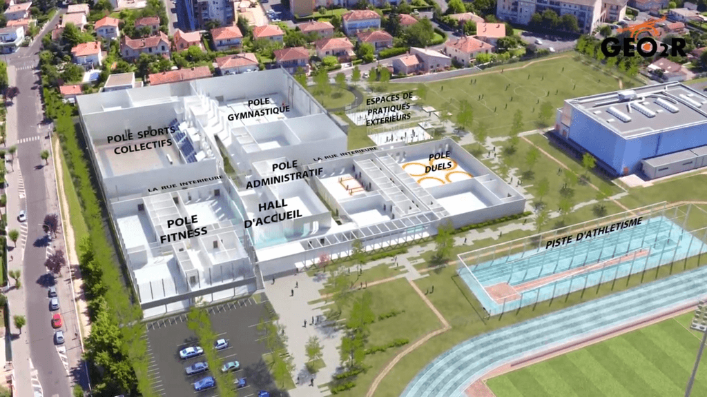 Intégration 3D d'un projet de bâtiment dans son environnement