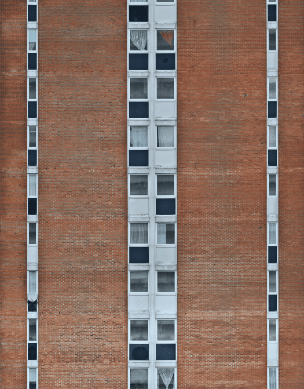 Orthophoto détaillée d'une façade de bâtiment