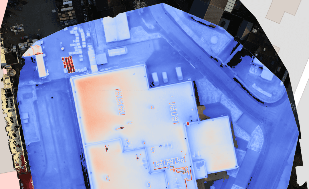 Thermographie par drone