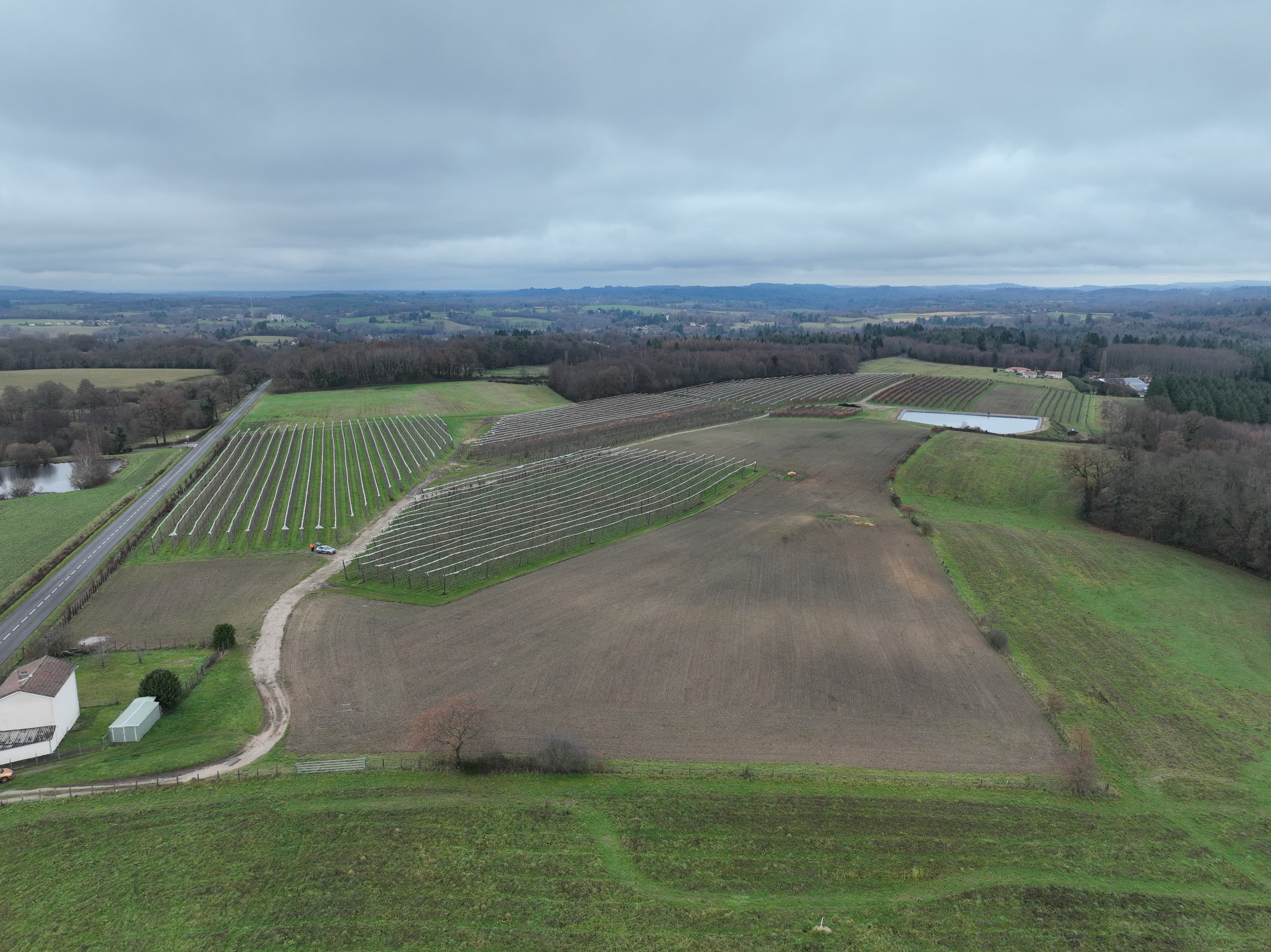 Relevé topographique et cartographie d'un site agricole par drone